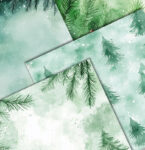 watercolor-christmas-tree-branches-scrapbook-paper-pad-printed-dssds
