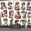 23-vintage-christmas-victorian-woman-fussy-cuts-a4-collage-sheet-s