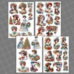 23-vintage-christmas-victorian-woman-fussy-cuts-a4-collage-sheet-s