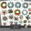 Christmas-Holly-Mistletoe-fussy-cuts-a4-collage-sheet