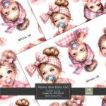 cute-Messy-Bun-Baby-Girl-fussy-cuts-for-scrapbook-cardmaking-ww